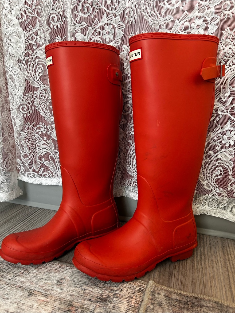Women’s Red Hunter Rain Boots